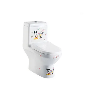 Color children bathroom toilet set one piece ceramic children toilet bowl A03
