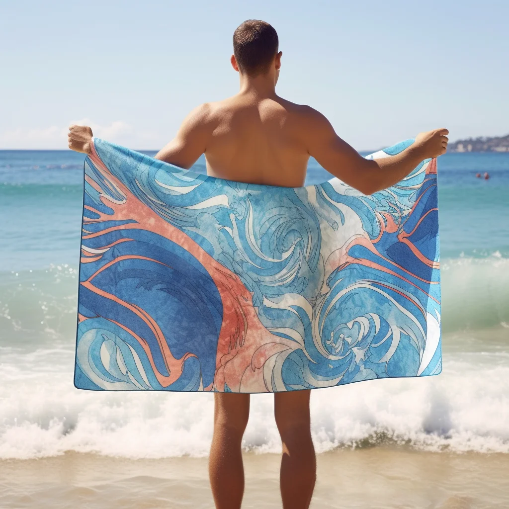 Custom Quick Dry Microfiber Wholesale Beach Towel Sand Free Swimming Beach Towel In Bulk