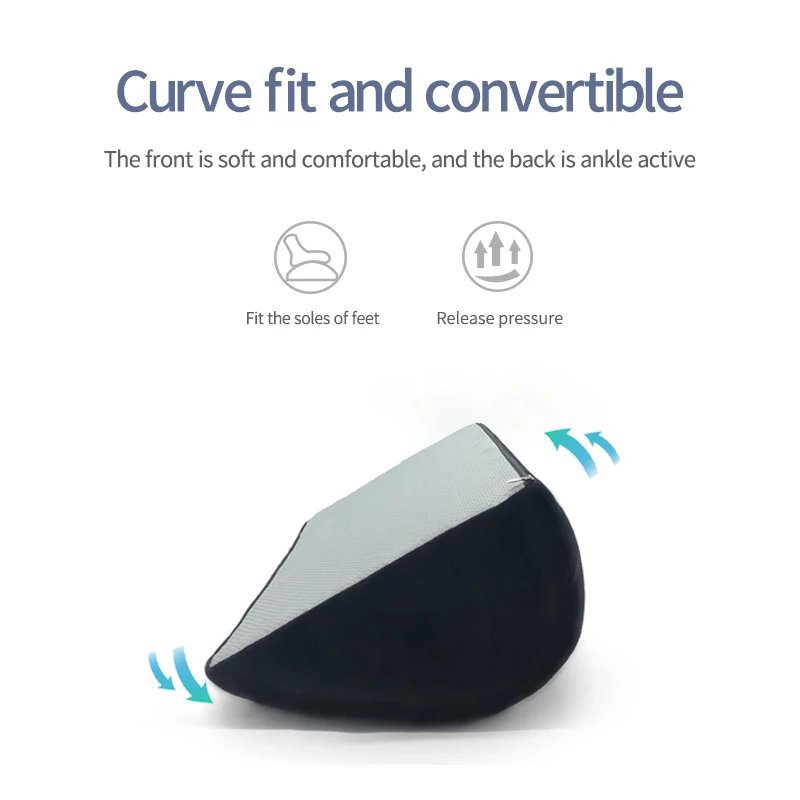 Non-slip Semi Cylinder Foot Support Cushion Relieves Foot Pain Comfortable Office Foot Rest Pillow Under Desk