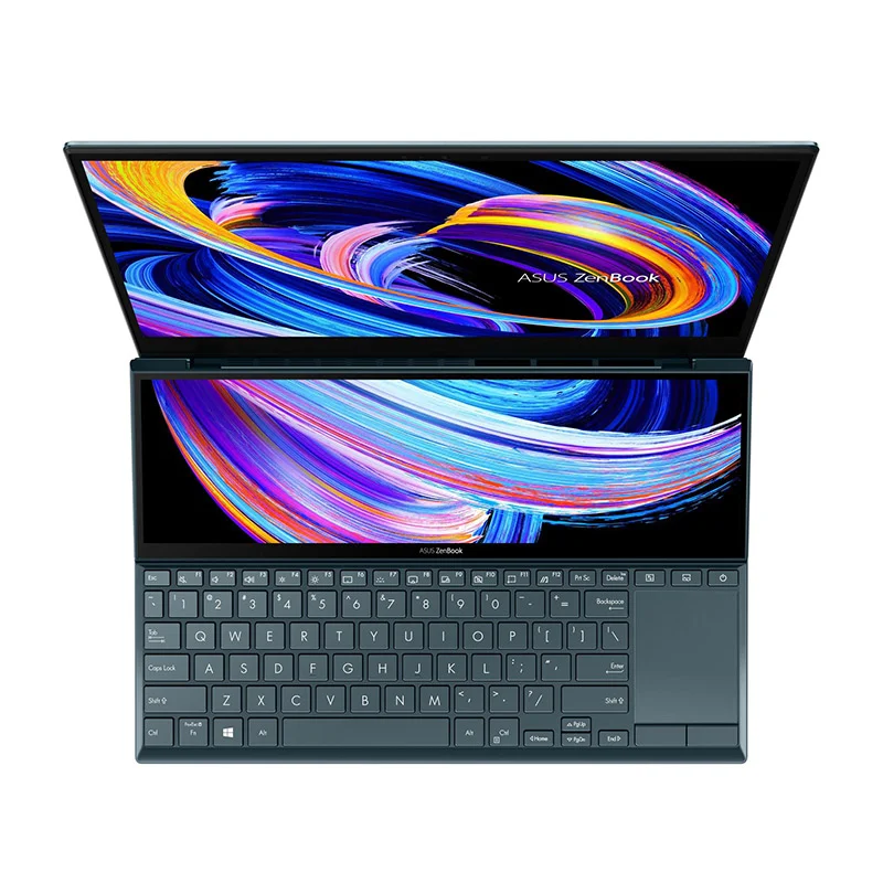 Оригинальный Для работающие ZenBook Duo14 ноутбук в формате 4K UHD NanoEdge сенсорный дисплей Intel Core i7-1195G7 16G 512G