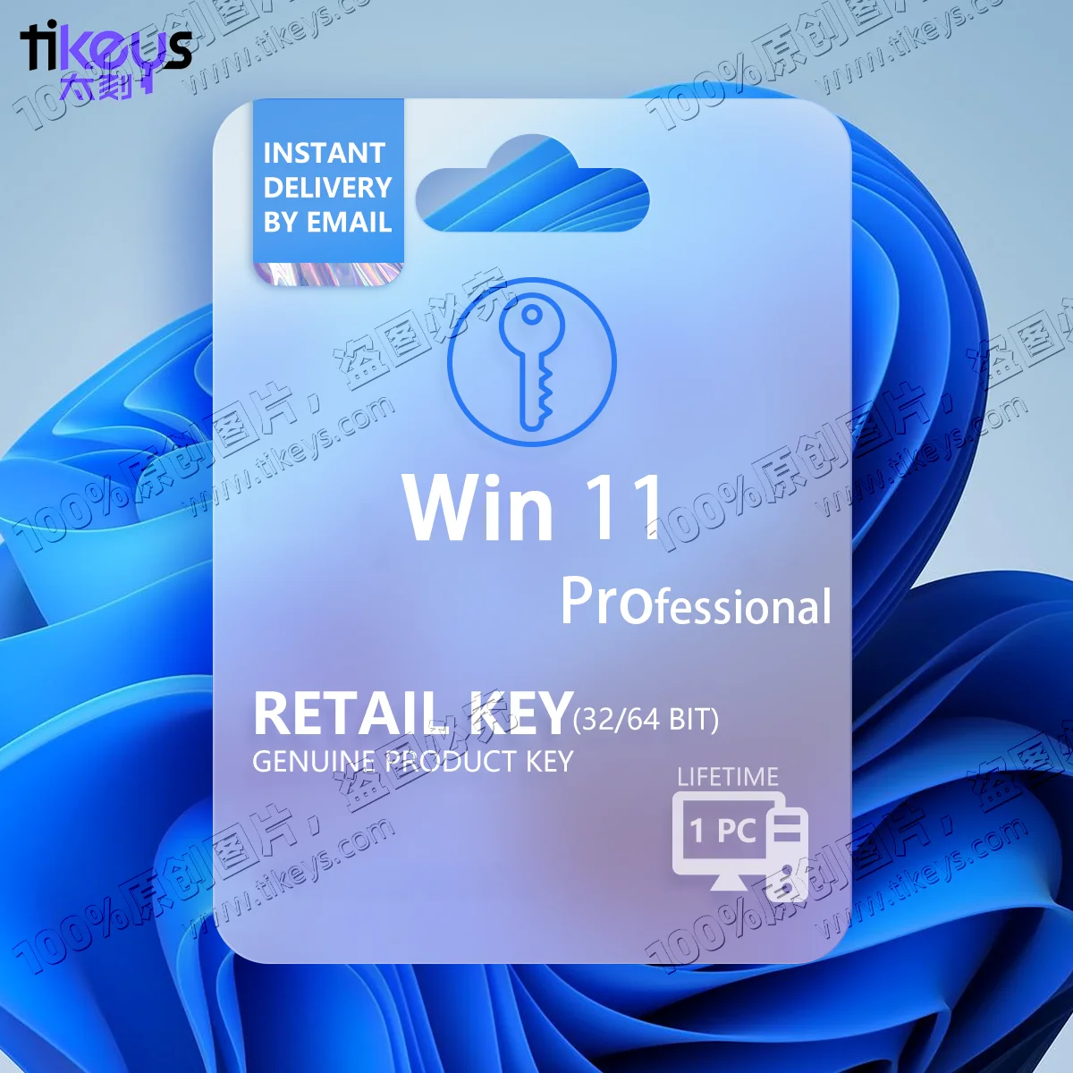 24/7 Online Email Delivery Win 11 Professional License Retail Key Code 1 PC 100% Online Activation