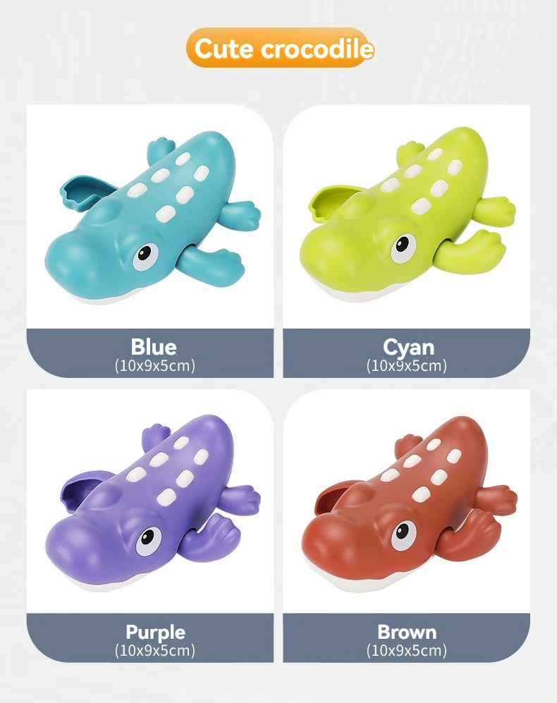 Wholesale baby lovely bathroom bath wind up novelty watertoys Shark animal toy