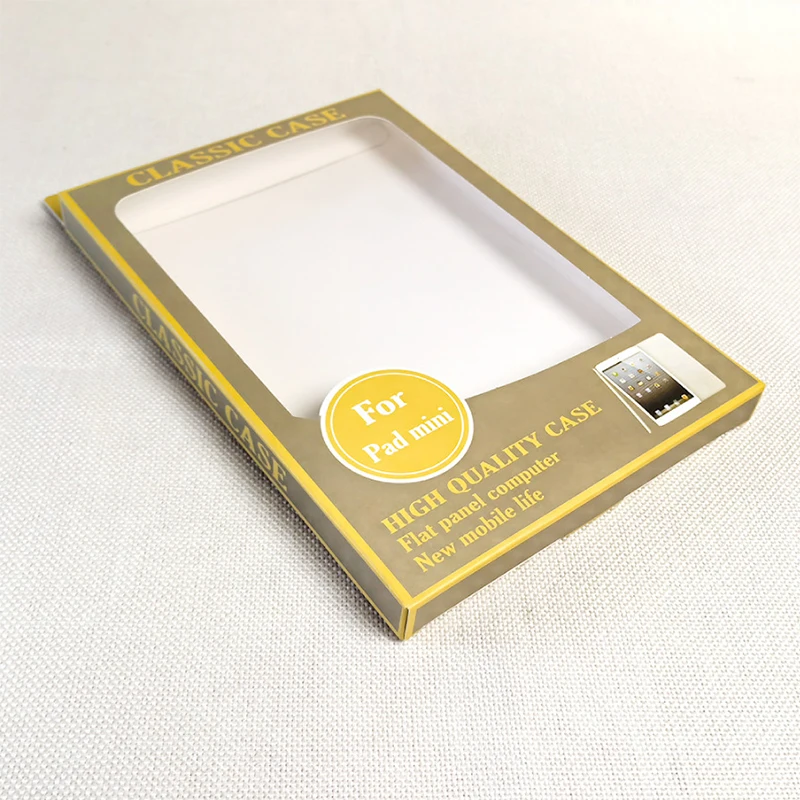 Customized IPad Paper Box Packaging Tablet Computer Protective Cover Outer Packaging Transparent Window Paper Box