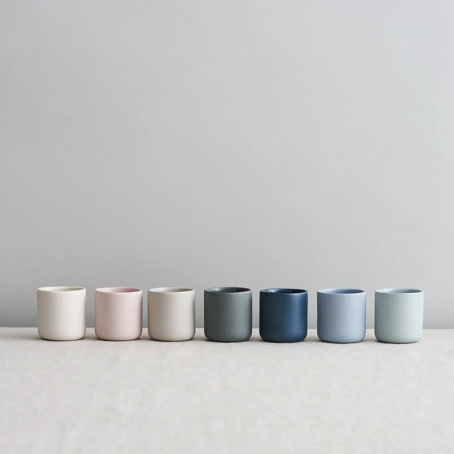 Wholesale Advanced Design Matte Multi-colored Espresso Cup Set Coffee Tea Ceramics Porcelain Cup
