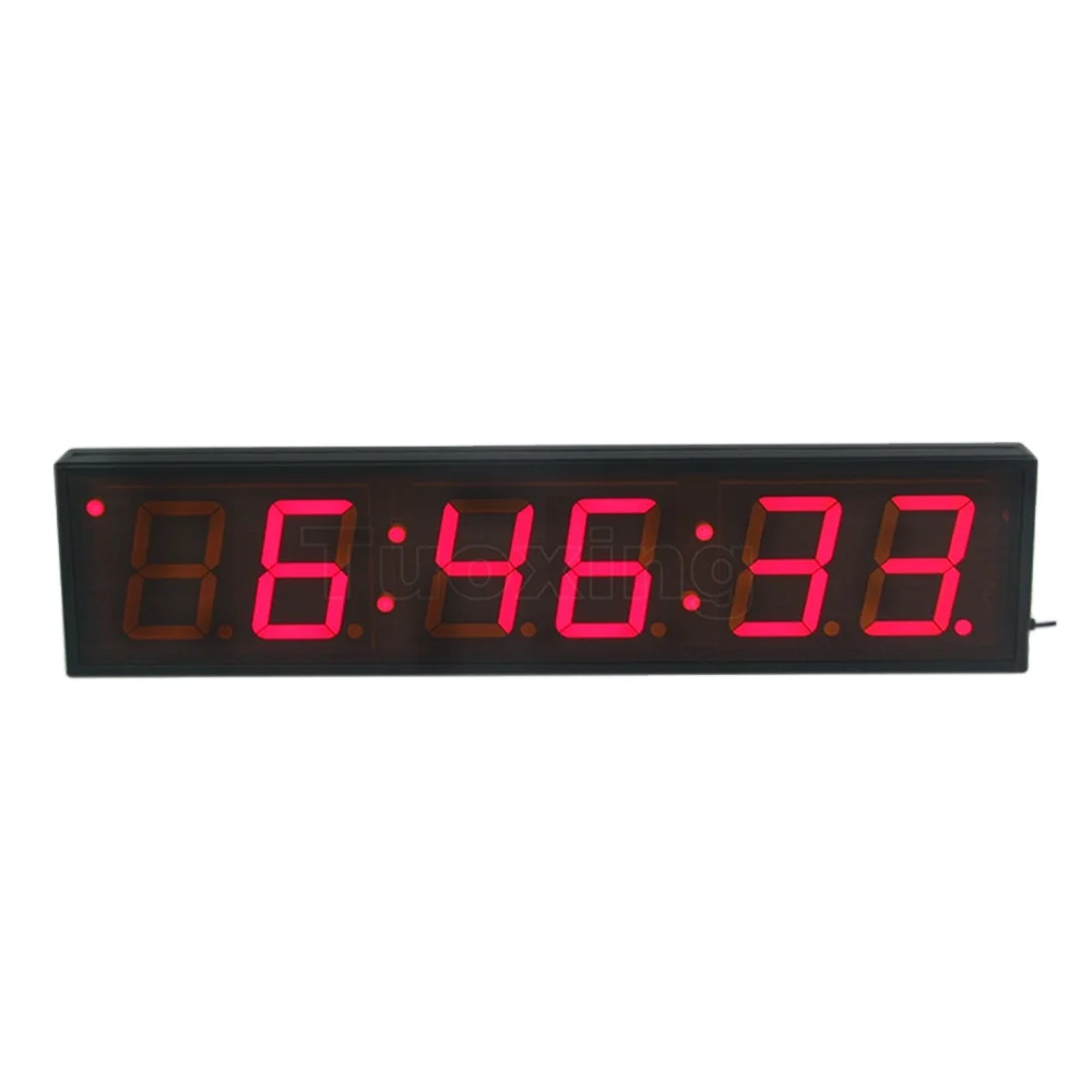 4 inch 6 digits led digital timer WIFI calibration clock