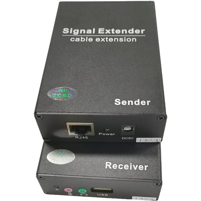 
USB-2101H Webcam CCTV Video Transmitter Receiver 1 Port 150m High Speed 480Mbps USB2.0 Extender Over Cat5e 