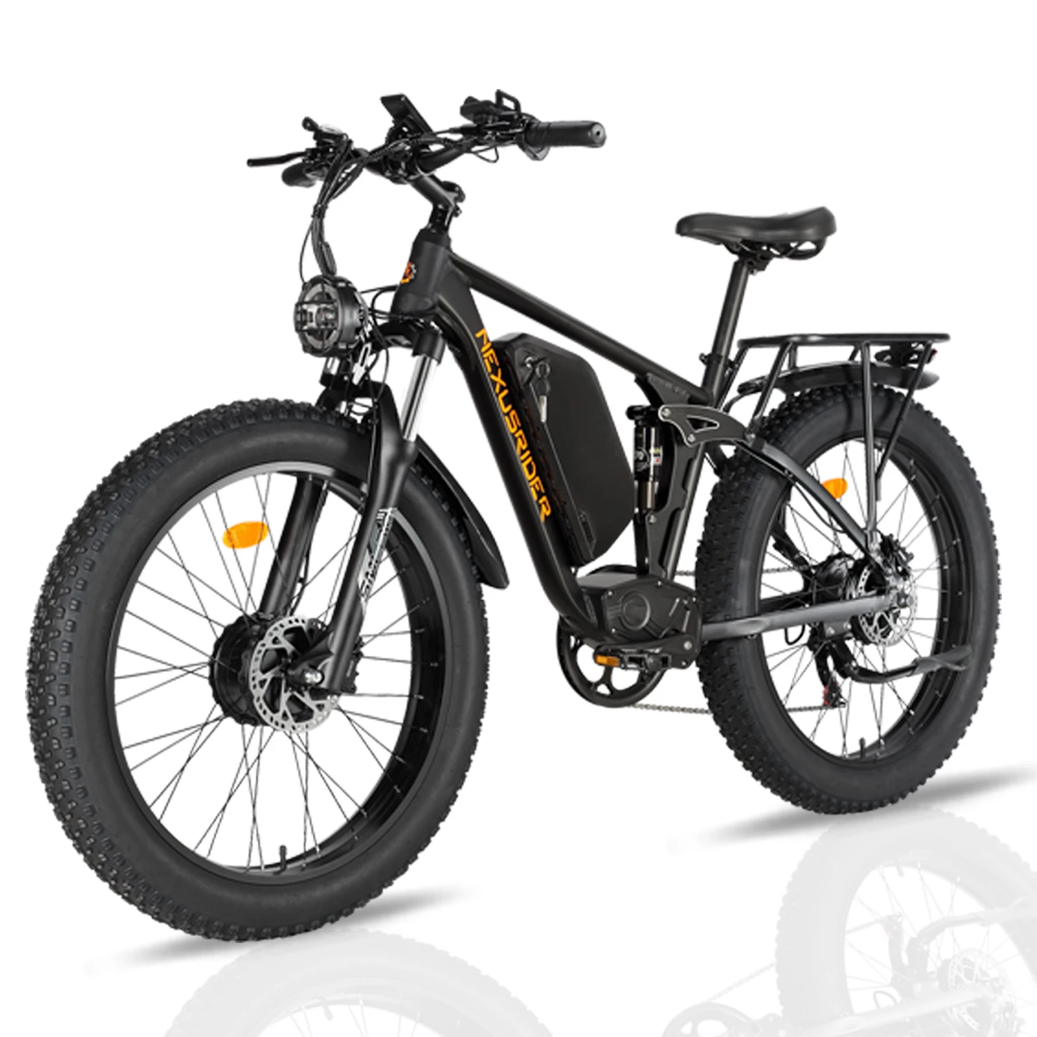 2024 Nexusrider TrailBlazer Dual Motor 2000W/1000W Electric Mountain Bike with 48V 22.4AH Full Suspension and Motor Switch