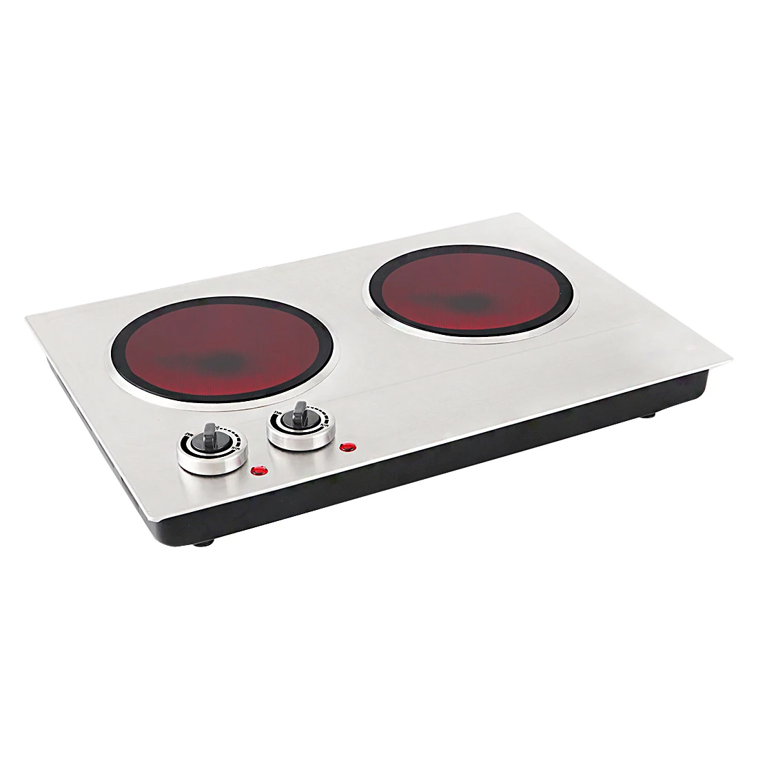 Double burner ceramic hot plate