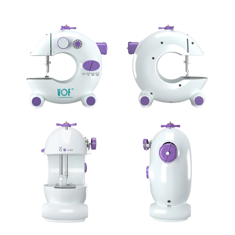 VOF 2024 mini sewing machine cartoon series FHSM-212 electric mini domestic home education toy sewing machine