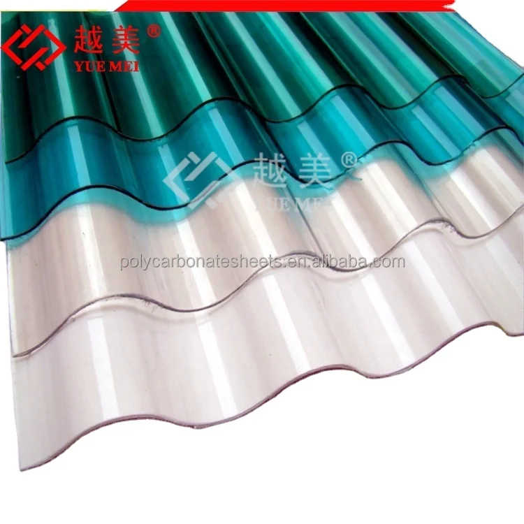 Polycarbonate Corrugated Sheet PC Roofing Panels Plastic Greenhouse Roof Material