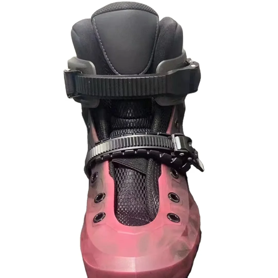 YSMLE Custom 80mm/76mm  slalom professional speed 4 wheels inline roller hockey skate for adult man woman