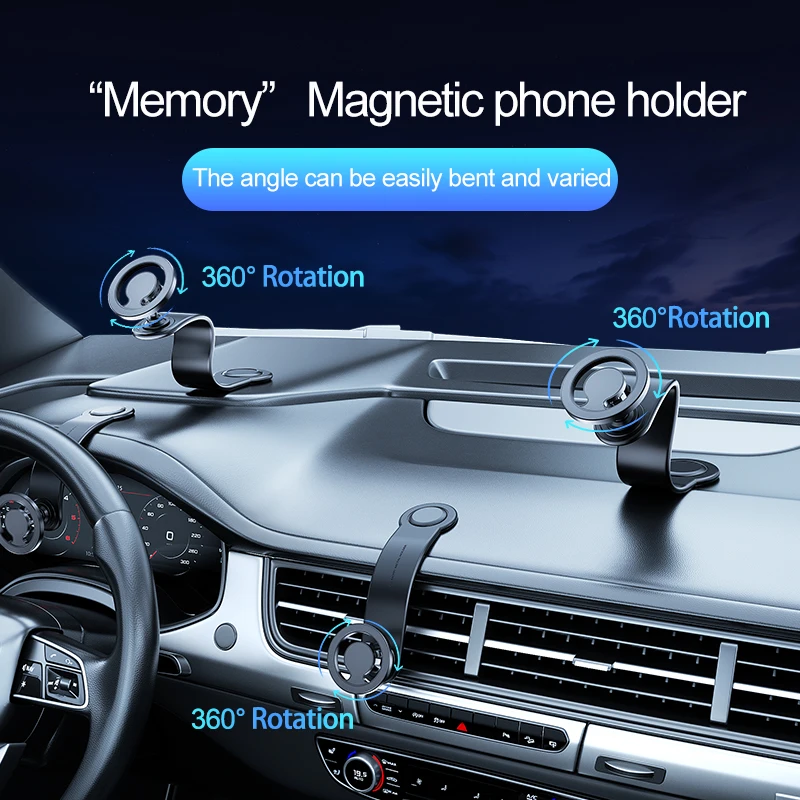 Upgrade Magnet for Magsa Car Mount Suction Cup Bendable Memory Arm Handsfree Powerful Magnetic Cell Phone Holder