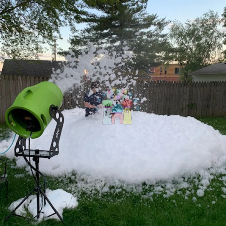 Outdoor party big power 3000w cannon machine vertical spray foam machines for pool