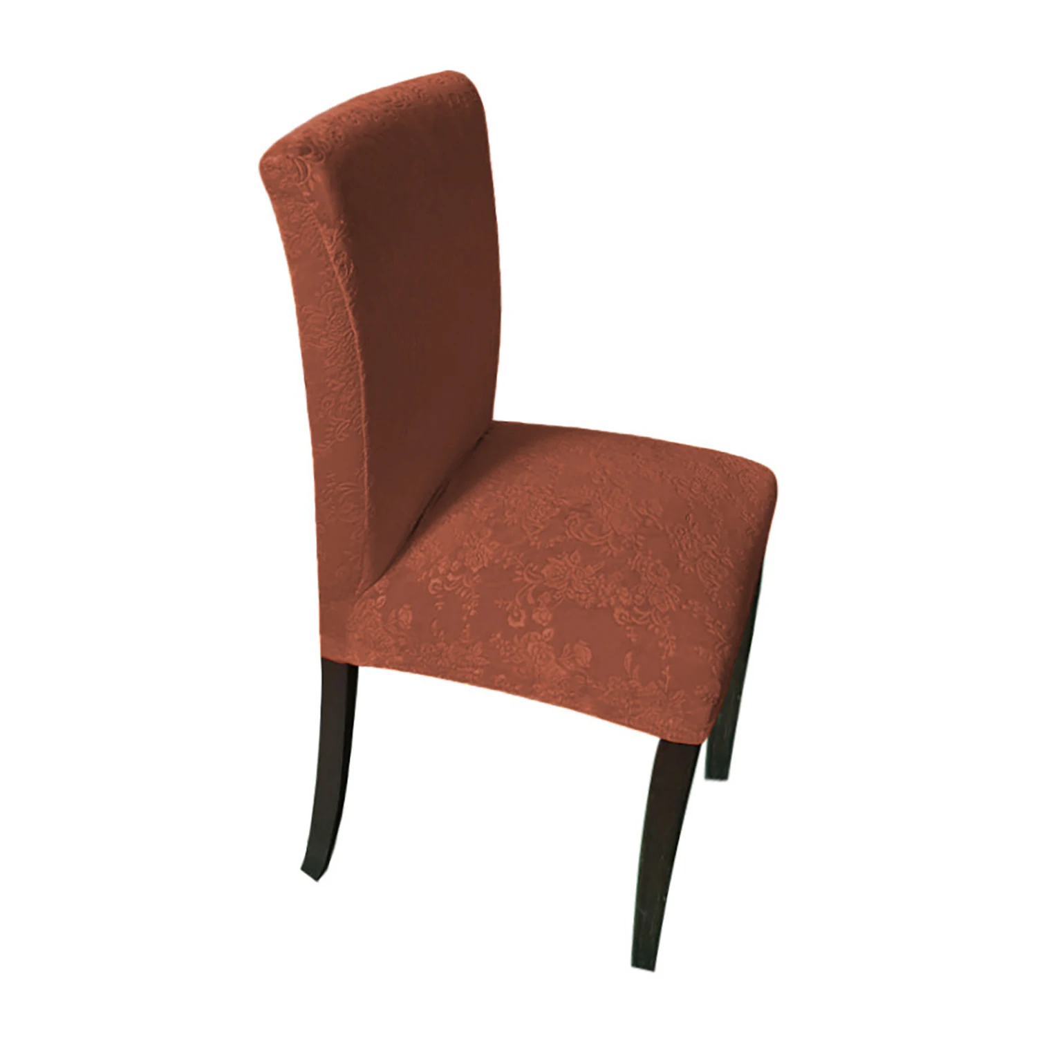 Removable Washable Furniture Protector Slipcovers Fitted Stretch Velvet Dining Chair Seat Covers