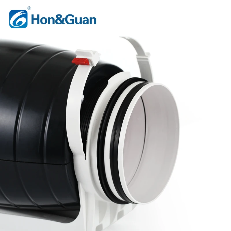 hon guan plastic 6 inch 500 cfm high speed lower noise bedroom exhaust fan