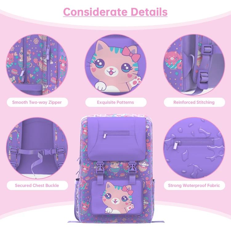 Wholesale Students Large Capacity Good Quality School Backpacks Children 2024 For Girls