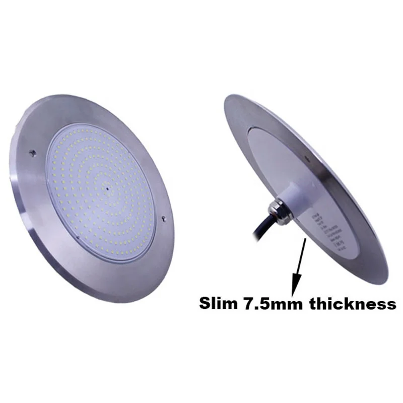 42W 12v rgb stainless steel underwater lights IP68 wall mounted led pool lights