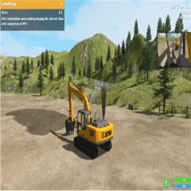 Construction machinery excavator simulator practice actual operation excavator simulation