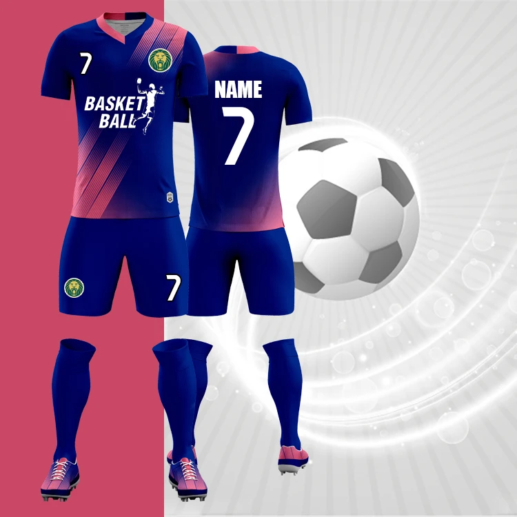 OEM/ODM Customized Sublimation Print Logo Club Training Adult Kids Soccer Kit