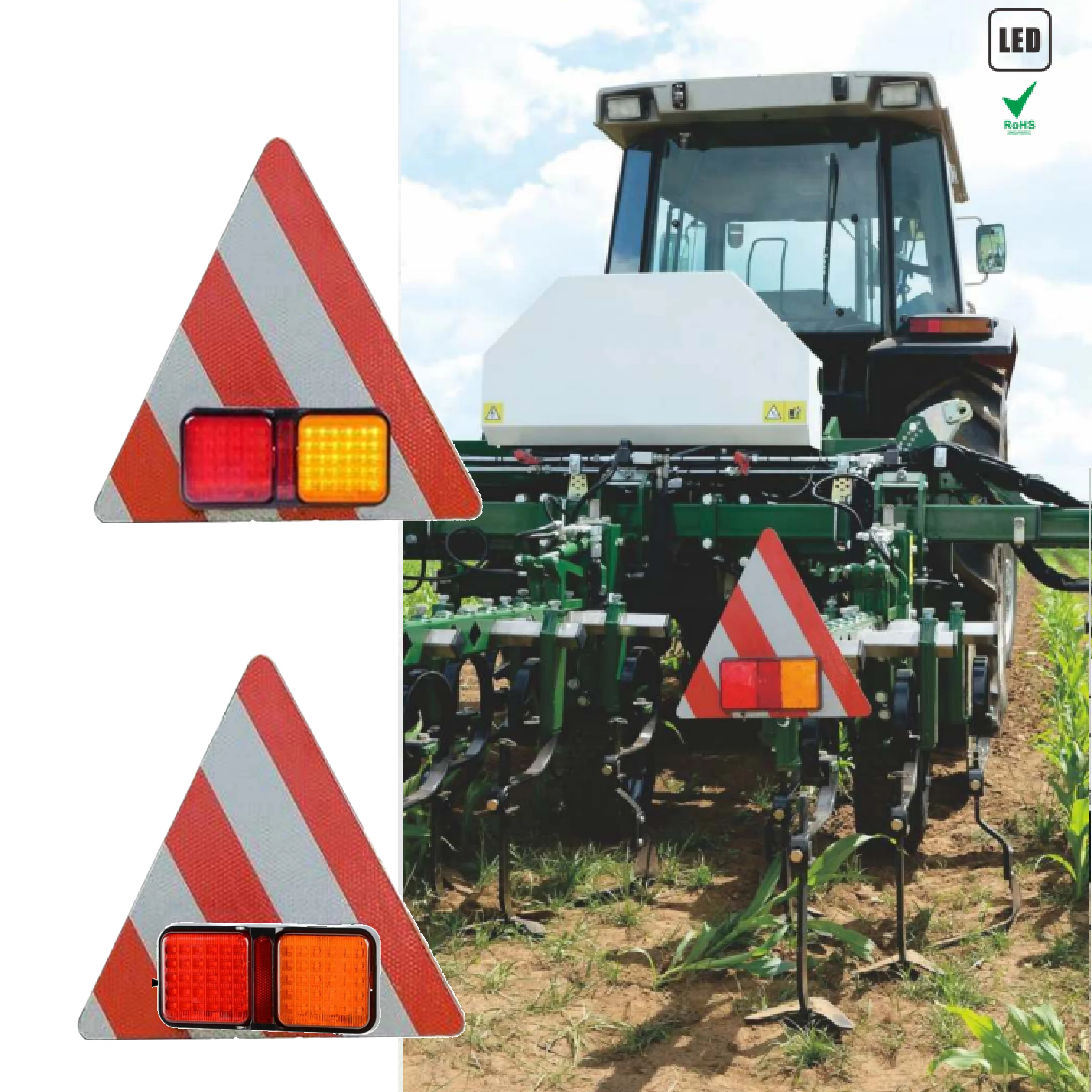 Traffic Emergency Light Sign Board Agricultural Machinery Engineering vehicle Brake Led Truck Rear Direction Indicator Lights