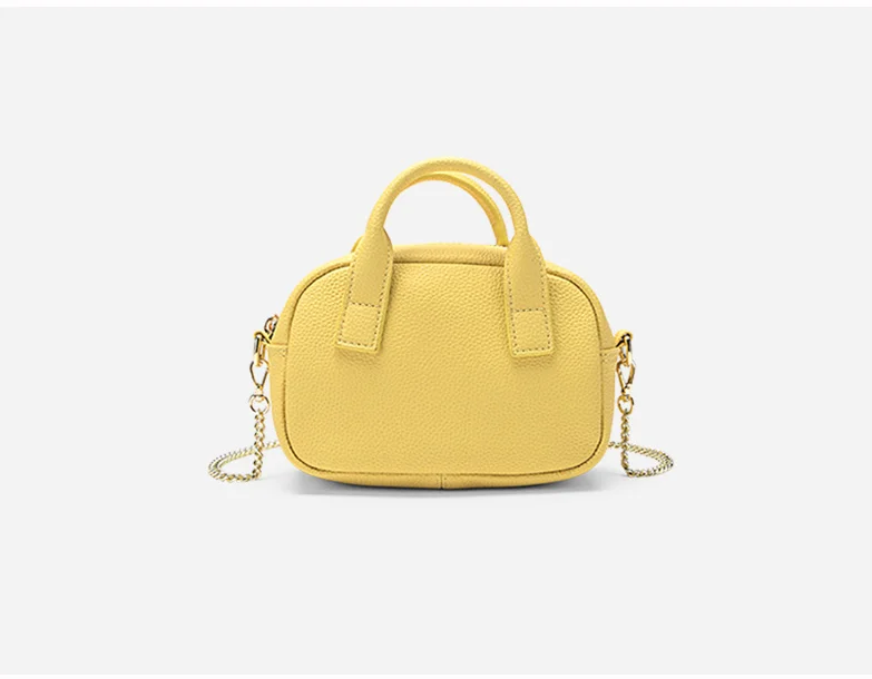 Custom Trendy oast bag mini phone chain bag Women PU Mini Bowler Bags With Tassel