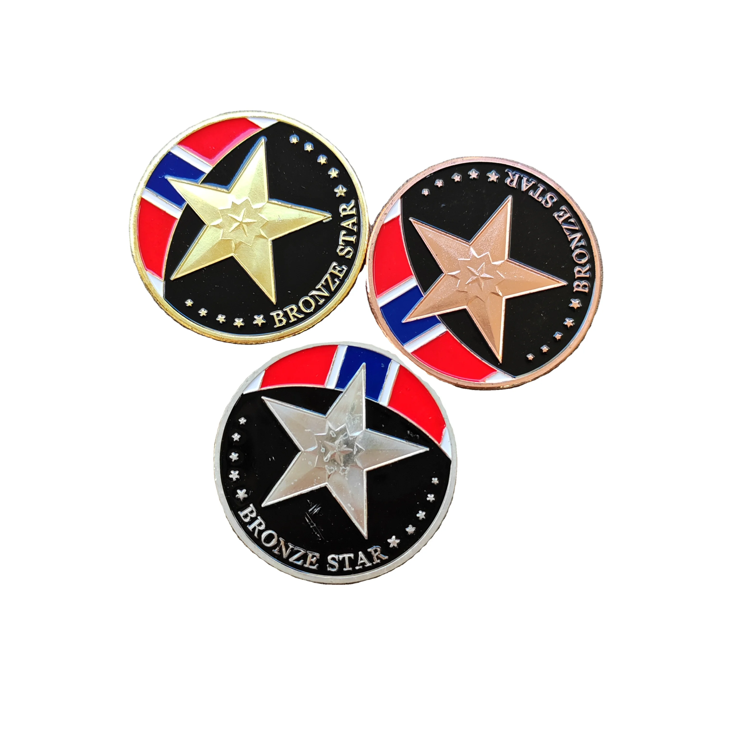 Five Star Aviation Medal Collection Metal Crafts Aviation Emblem Mixed Color Commemorative Coin