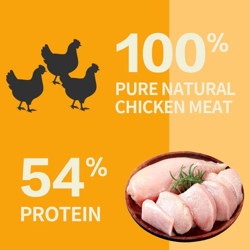 Natural Toptrees  fresh ingredients Net weight 90g/bag chicken jerky nuggets