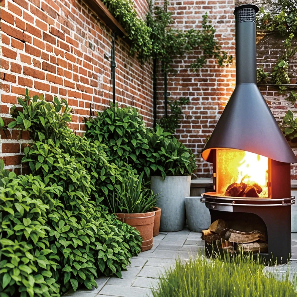 Customized outdoor Modern Freestanding Cast Iron Stove Fireplace Wood Burning Stove Fire Heaters for Winter