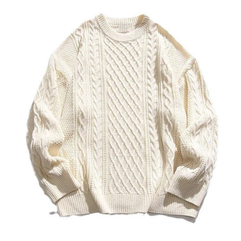 oem/odm hot selling sweater design 100% wool thick embroidered mens luxury knit sweater pullover long sleeve knitwear