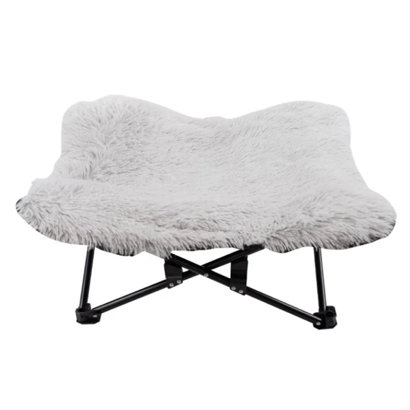 Portable Breathable Steel Frame Outdoor Dog Bed Elevated Folding Dog Bed Pet