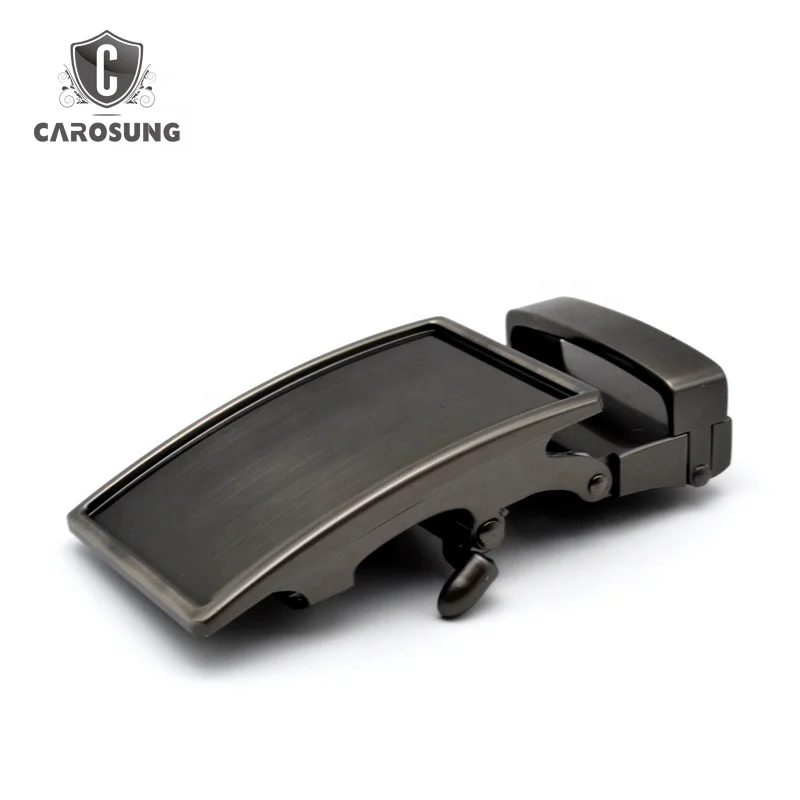 40mm belt buckle custom Stick leather covered belt buckle automatic ratchet buckle for men belt