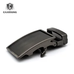 40mm belt buckle custom Stick leather covered belt buckle automatic ratchet buckle for men belt