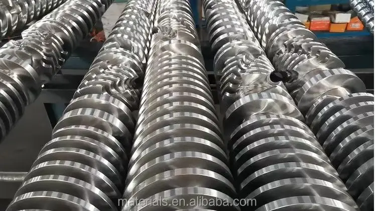 38crmoala High-Quality Alloy Structural Steel Conical Twin Screw and Barrel for PVC WPC Profile