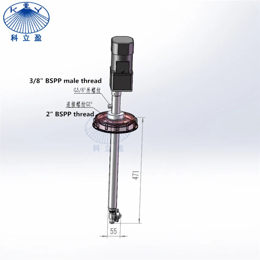 Hot selling high Pressure Motor Driven IBC Tote  Tank Cleaning jet head