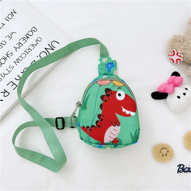 Kindergarten Boy and Girl Baby Messenger Bag Cute Little Dinosaur Coin Purse Cartoon Unicorn Chest
