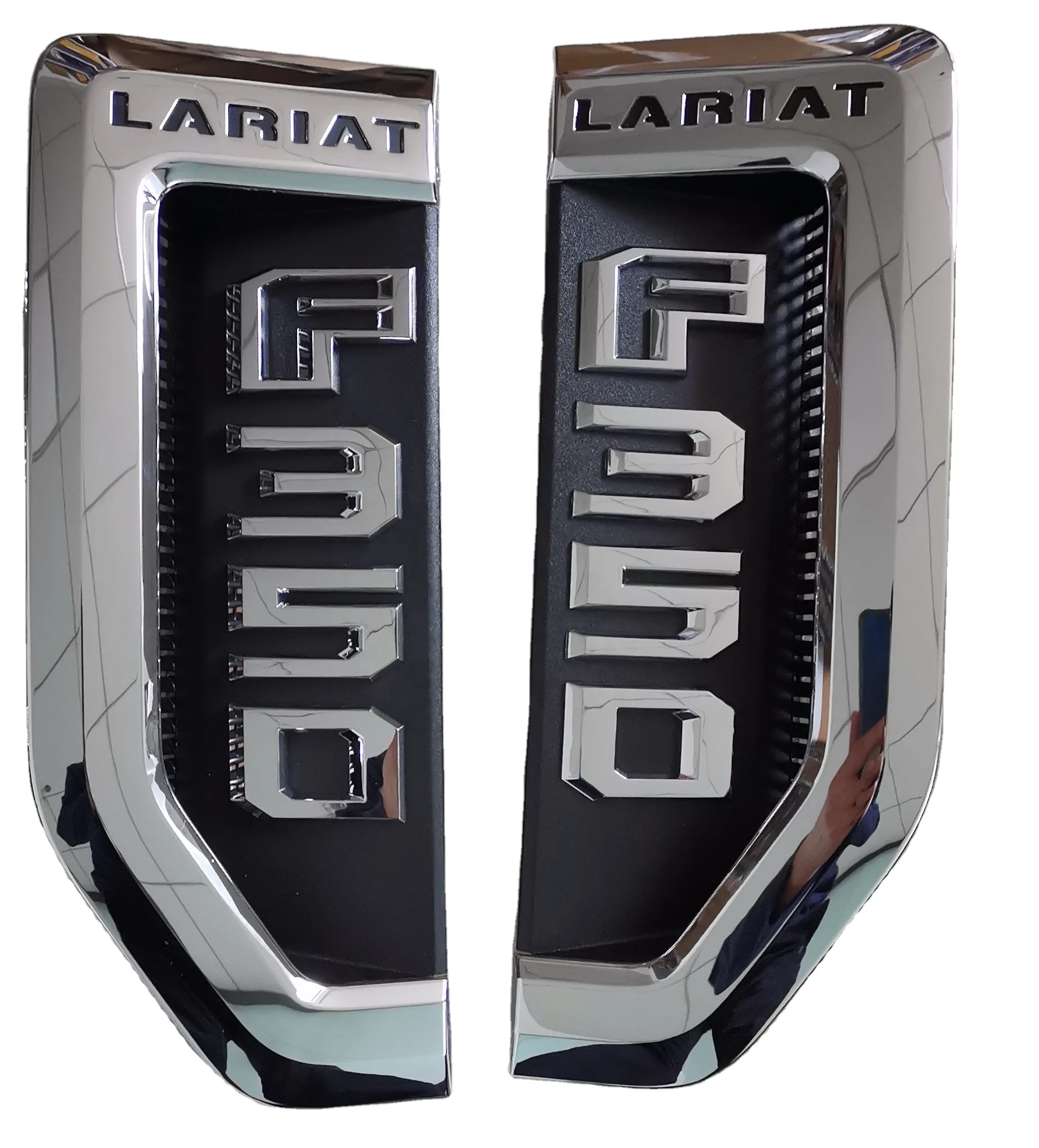 Custom For 2017-2022 Ford SuperDuty Painted Fender Vent Emblem