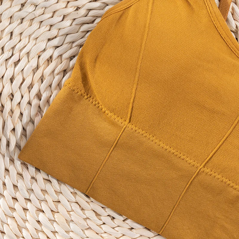 
Exquisite craftsmanship Fitness Crop Top Push Up yoga bra ultra-thin bralette no steel ring beauty back bra 