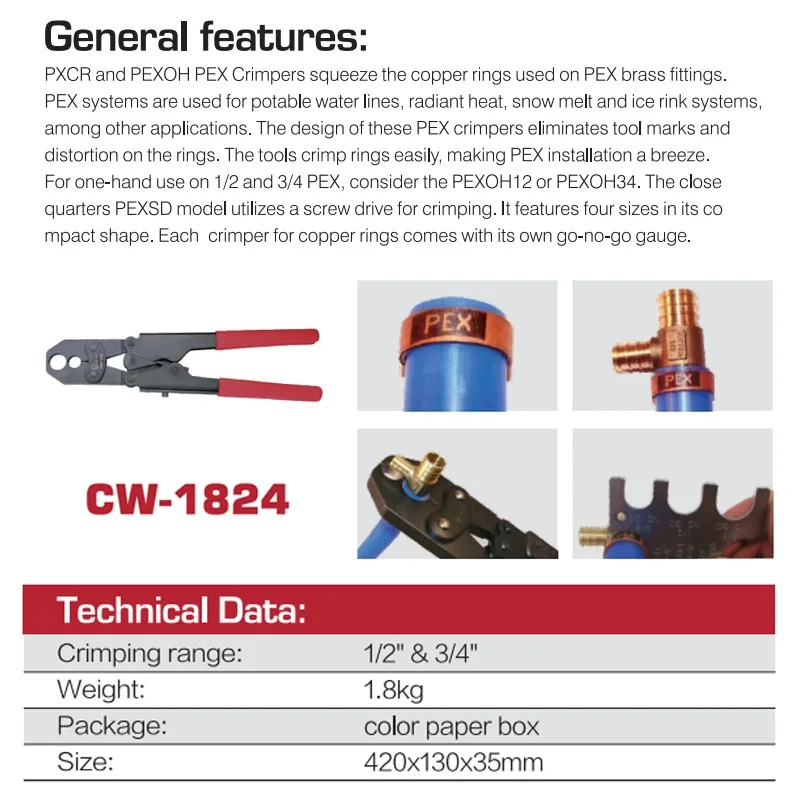 PEX COMBO TOOLS CW-1824