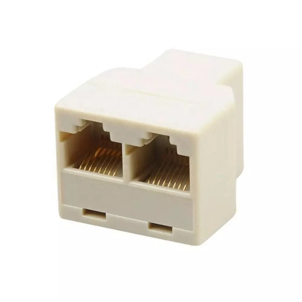 RJ45 разветвитель адаптер 1-2 с двумя гнездовыми портами CAT5/6 LAN Ethernet разъем сетевого подключения сплиттер P15