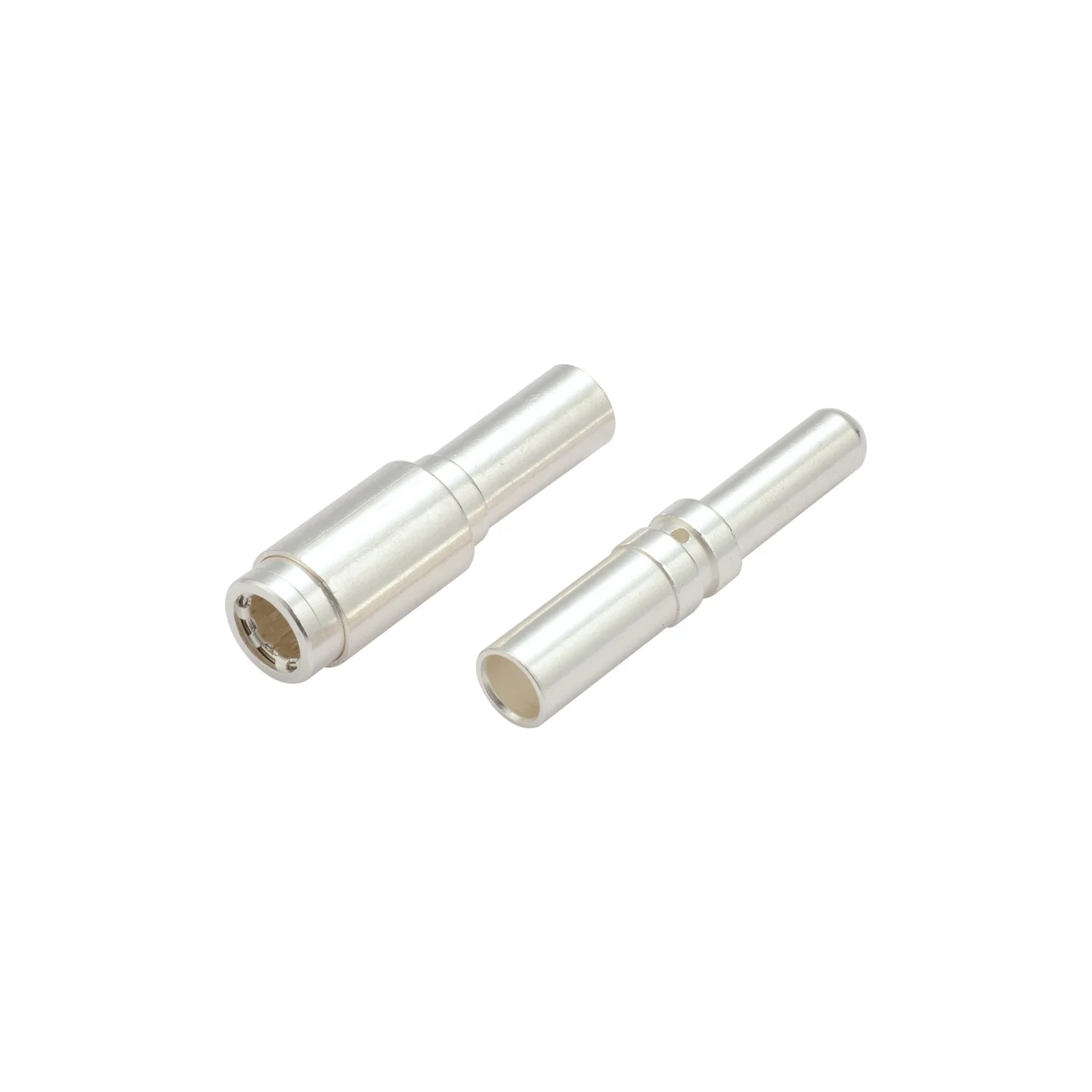 factory price CNC turning parts EV charger plug copper Pin silver plating male female