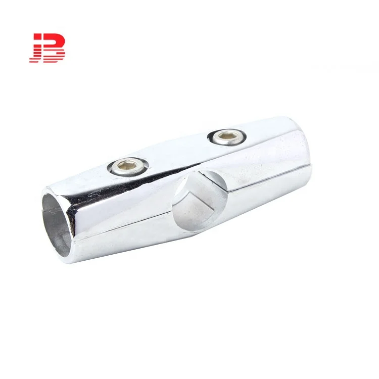 25mm tube metal tube connector/25mm round pipe fitting tube connector