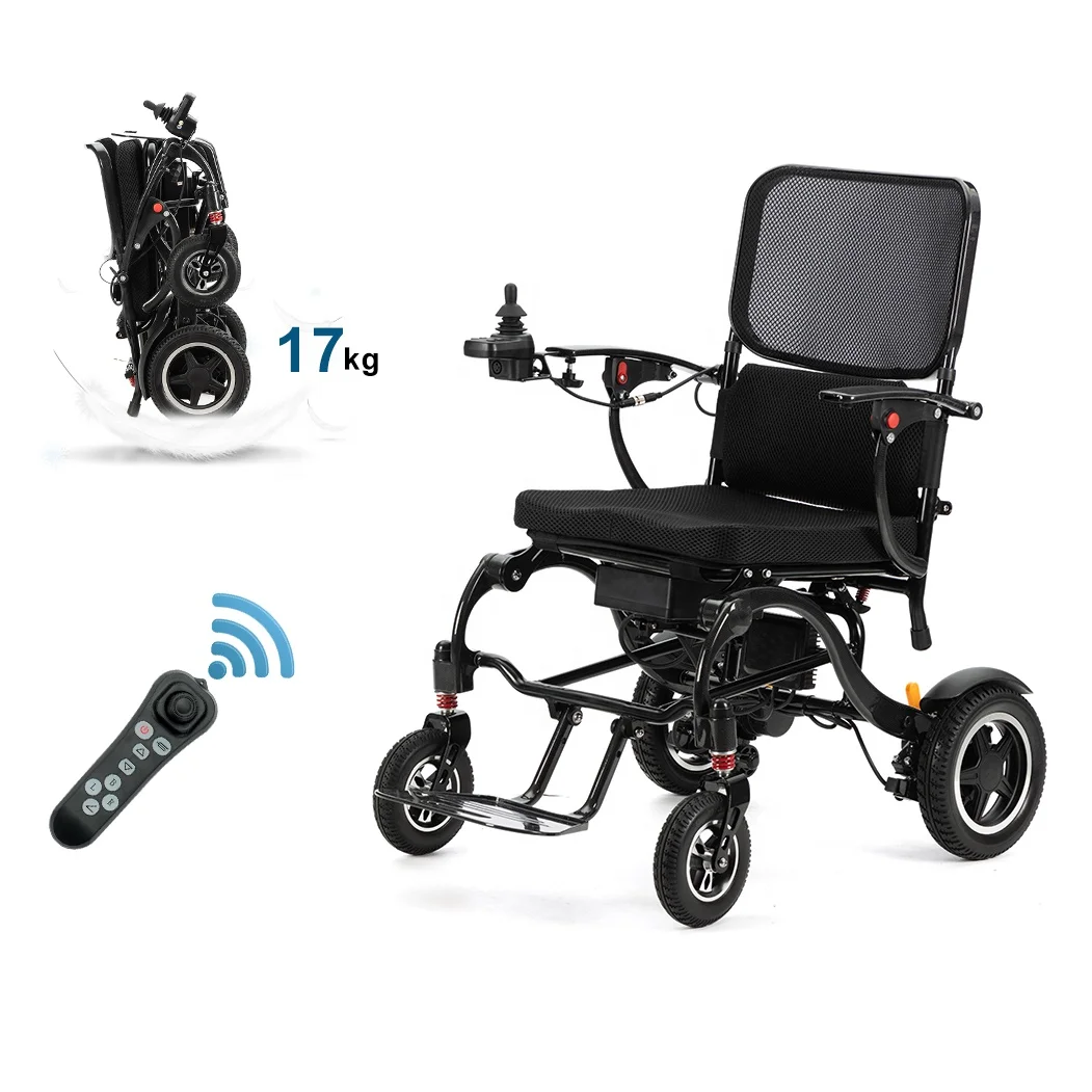 New arrival  24V 10Ah Lithium Battery motorized wheel chair Carbon fiber portable electric wheelchairs