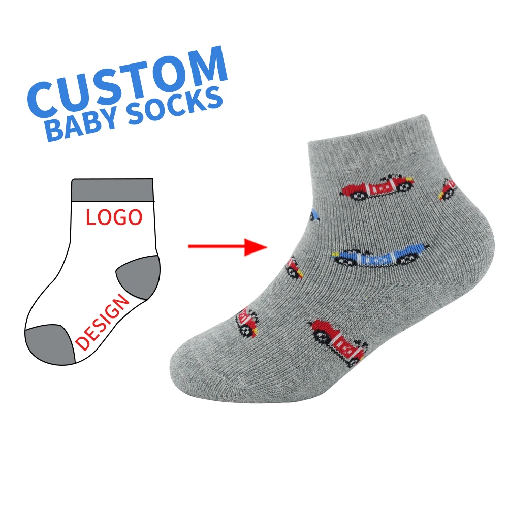High Quality Anti Bacterial Organic Colorful Customized Baby Socks Organic Cotton Custom Socks Soft Terry Cushion