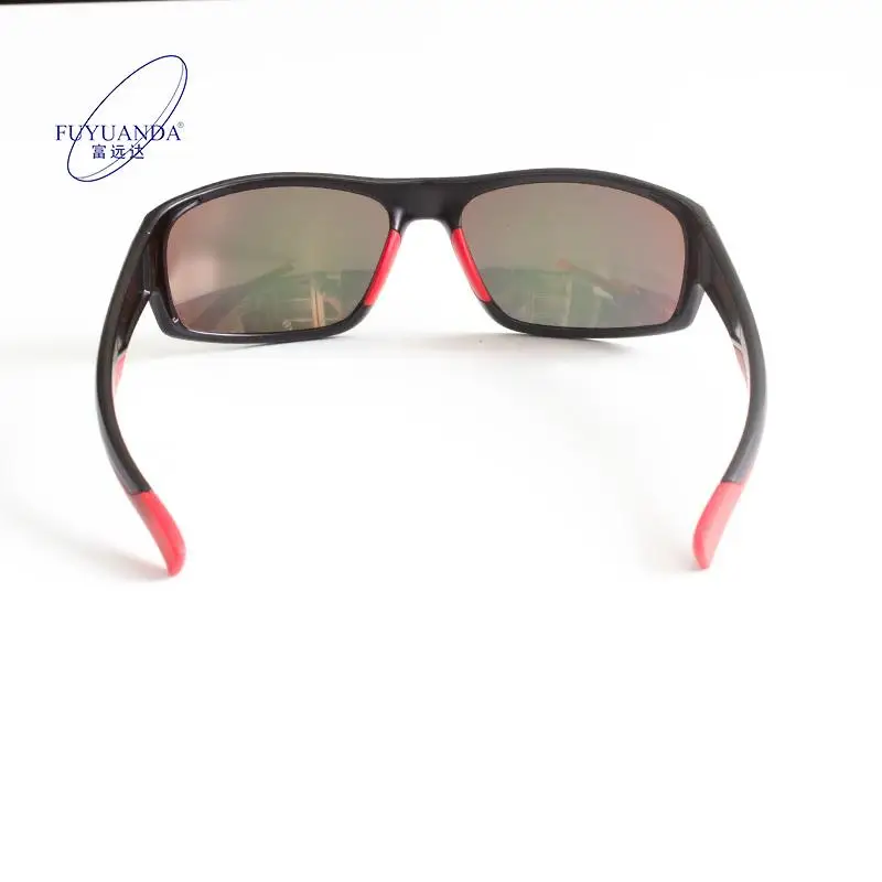 Fuyuanda TR90 Bike Men Outdoor Cycling Sports Sunglasses 100% UV TAC Lens Wrap Custom Logo Black Blue Photochromic Protection