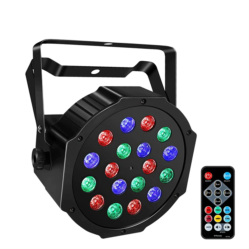 18W 36W RGB Wireless Remote Controlled Up Spotlights Par Lights Color Changing Wall Washer LED Stage Lights