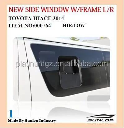 Новая модель SUNLOP для запасных частей #000764, стекло переднее с рамкой L/R KDH 200, запчасти Hiace, аксессуары для тюнинга Hiace 200