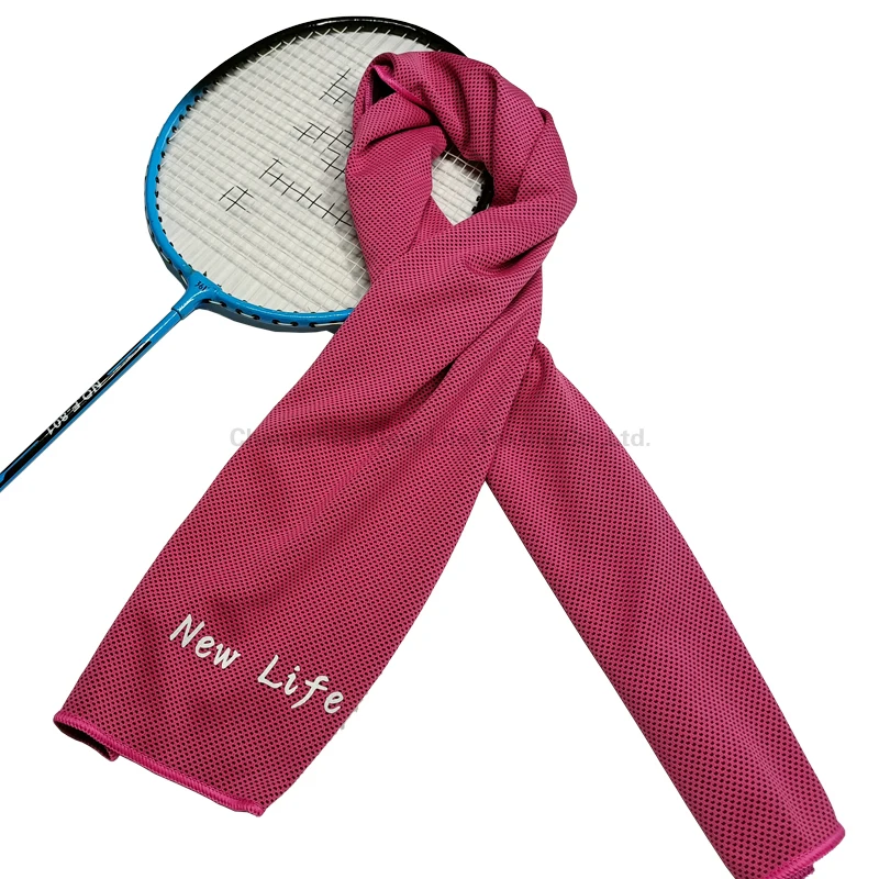 Multicolor quick dry cooling towel with pvc bag custom logo trend ice cold towel for sports and running
