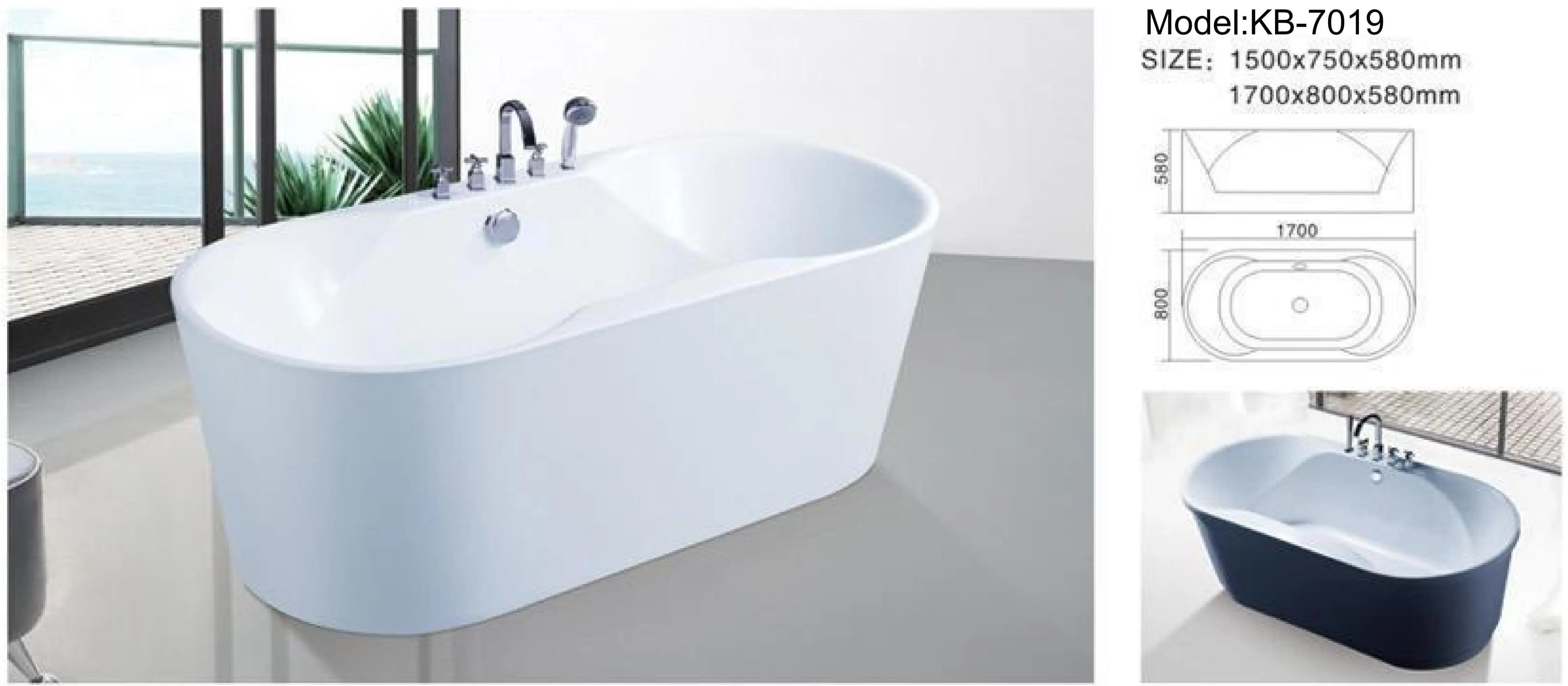 KMRY Foshan Pvc Acrylic High End Bathtub Large Freestanding Massager Bathroom Bathtub Bath Tub for Hotel Home Custom 1 Piece