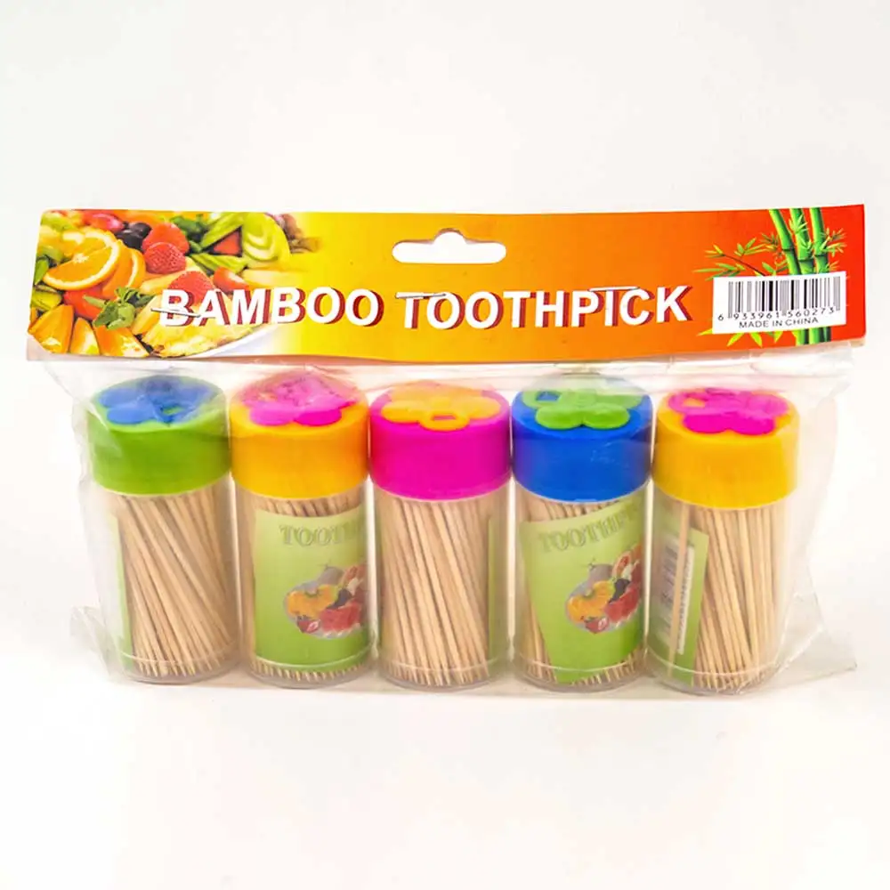 China Factory Wholesaler Bamboo Wood Toothpicks Double Sided Toothpicks for teeth Teeth Cleaning