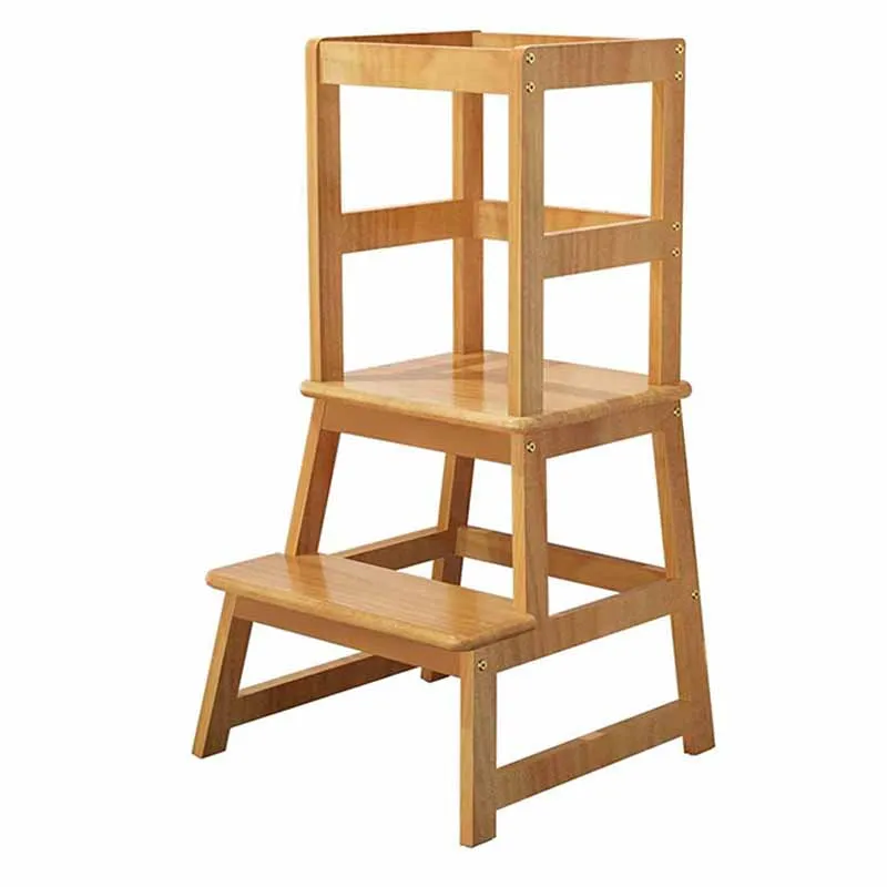 Kids Step Stool Standing Tower Learning Stool Kitchen Step Stool for Kids and Toddlers with Safety Rail